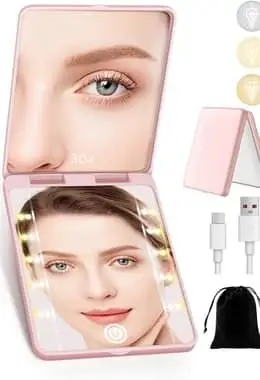 Rechargeable 30X Magnifying Mirror with 3 Lighting Modes